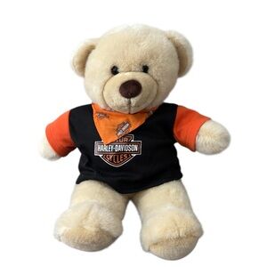 Harley-Davidson Build-A-Bear with Orange and Black Outfit